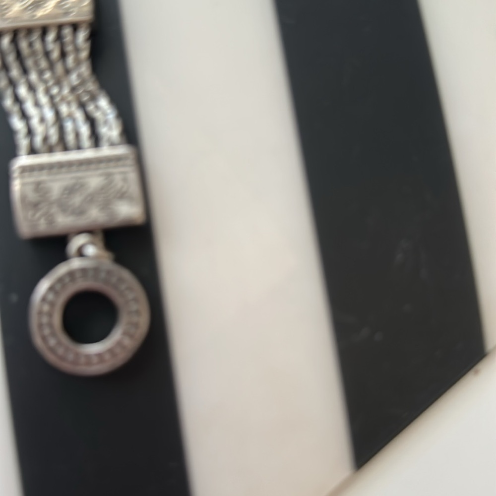 Brighton Silver Multi-Strand Bracelet with intricate details - Picture 2 of 3